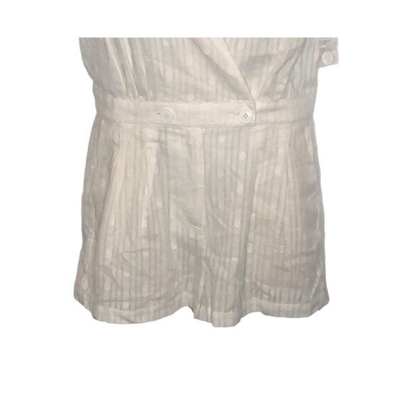 ModCloth Easy Go Sleeveless Cotton Faux Wrap Romper NWT Large - Picture 4 of 16